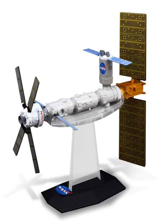 MUKIKIM NASA Future Explorers - Gateway Space Station Interactive Model. Build & Learn STEM Education & Interactive Space Exploration for Kids. with Projector, Orion Capsule & Rotating Solar Panel! - Image 3